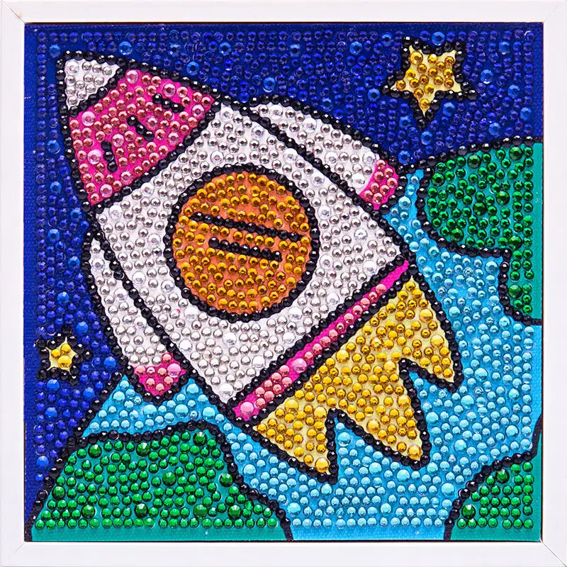 Diamond Painting With Frame Handmade Diy Making Educational Toys - F