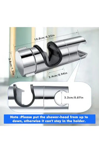 1pc Universal Shower Head Holder Adjustable 18~25mm ABS Chrome Shower Rail Holder Bathroom Accessories Shower Mounting