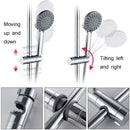 1pc Universal Shower Head Holder Adjustable 18~25mm ABS Chrome Shower Rail Holder Bathroom Accessories Shower Mounting