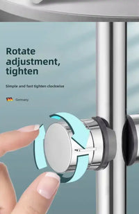 1pc Universal Shower Head Holder Adjustable 18~25mm ABS Chrome Shower Rail Holder Bathroom Accessories Shower Mounting
