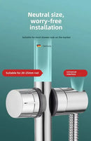 1pc Universal Shower Head Holder Adjustable 18~25mm ABS Chrome Shower Rail Holder Bathroom Accessories Shower Mounting