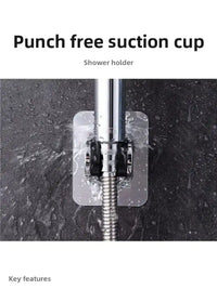 Support de pommeau de douche mural auto-adhésif réglable sans poinçon universel accessoires ménagers - Argent G805