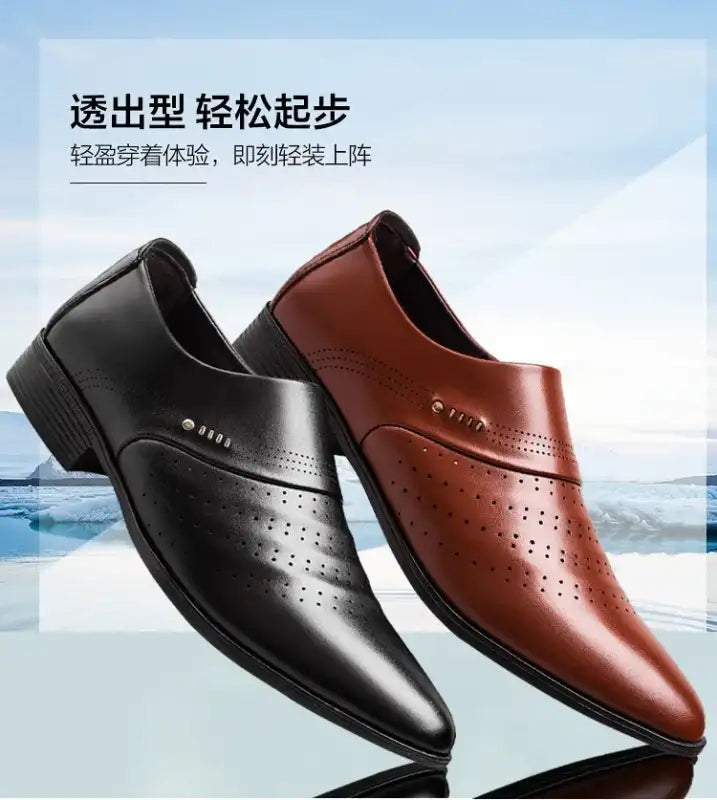 Men Shoes Casual Fashion Mens Dress Shoes for Male Party Sneakers Plus Size Slip on Black Leather Loafer Sapato Social