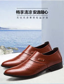 Men Shoes Casual Fashion Mens Dress Shoes for Male Party Sneakers Plus Size Slip on Black Leather Loafer Sapato Social