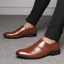 Men Shoes Casual Fashion Mens Dress Shoes for Male Party Sneakers Plus Size Slip on Black Leather Loafer Sapato Social