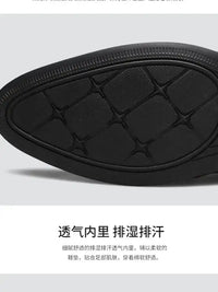 Men Shoes Casual Fashion Mens Dress Shoes for Male Party Sneakers Plus Size Slip on Black Leather Loafer Sapato Social