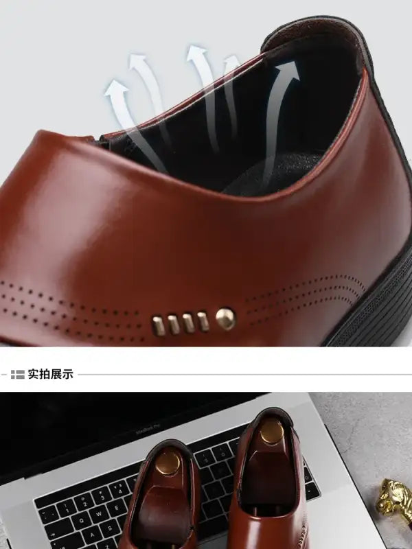 Men Shoes Casual Fashion Mens Dress Shoes for Male Party Sneakers Plus Size Slip on Black Leather Loafer Sapato Social