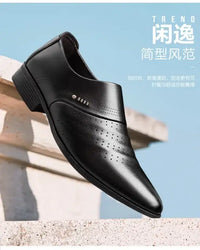 Men Shoes Casual Fashion Mens Dress Shoes for Male Party Sneakers Plus Size Slip on Black Leather Loafer Sapato Social