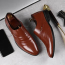 Men Shoes Casual Fashion Mens Dress Shoes for Male Party Sneakers Plus Size Slip on Black Leather Loafer Sapato Social