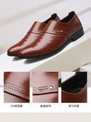 Men Shoes Casual Fashion Mens Dress Shoes for Male Party Sneakers Plus Size Slip on Black Leather Loafer Sapato Social