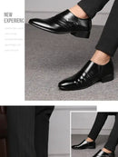 Men Shoes Casual Fashion Mens Dress Shoes for Male Party Sneakers Plus Size Slip on Black Leather Loafer Sapato Social
