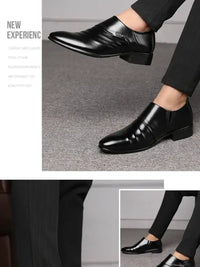 Men Shoes Casual Fashion Mens Dress Shoes for Male Party Sneakers Plus Size Slip on Black Leather Loafer Sapato Social