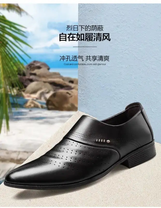 Men Shoes Casual Fashion Mens Dress Shoes for Male Party Sneakers Plus Size Slip on Black Leather Loafer Sapato Social