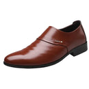 Men Shoes Casual Fashion Mens Dress Shoes for Male Party Sneakers Plus Size Slip on Black Leather Loafer Sapato Social