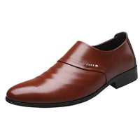 Men Shoes Casual Fashion Mens Dress Shoes for Male Party Sneakers Plus Size Slip on Black Leather Loafer Sapato Social