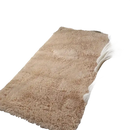 Beige shag rug.