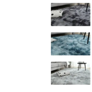 Rug size chart with corresponding rug images.