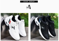 Brand Men’s Sneakers Versatile Air Cushion Running Shoes Men Platform Leather Vulcanized Shoes Breathable Men Casual