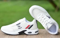 Brand Men’s Sneakers Versatile Air Cushion Running Shoes Men Platform Leather Vulcanized Shoes Breathable Men Casual