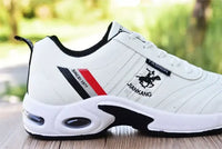 Brand Men’s Sneakers Versatile Air Cushion Running Shoes Men Platform Leather Vulcanized Shoes Breathable Men Casual