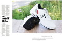 Brand Men’s Sneakers Versatile Air Cushion Running Shoes Men Platform Leather Vulcanized Shoes Breathable Men Casual