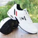 Brand Men’s Sneakers Versatile Air Cushion Running Shoes Men Platform Leather Vulcanized Shoes Breathable Men Casual