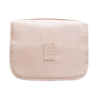 Pink travel toiletry bag.