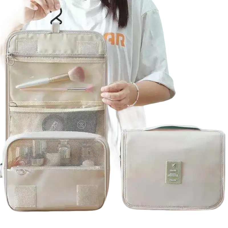 Versatile Travel Duo: Makeup & Grooming Bag