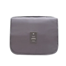 Gray travel toiletry bag.