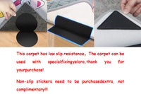 VIKAMA Living Room Silk Hair Carpet Bedroom Coffee Table Rug Wholesale Gradient Bedroom Shaggy Bedside Rugs Home