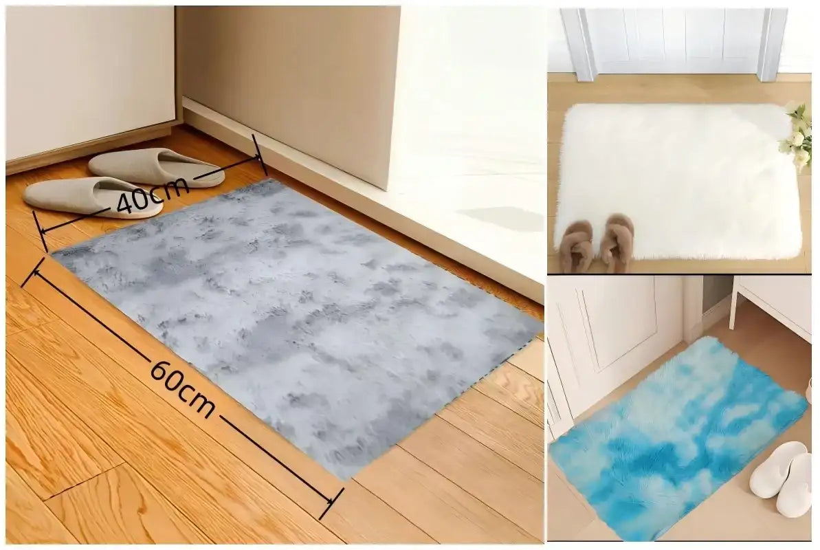 VIKAMA Gradient Silk Shaggy Home Rug Collection