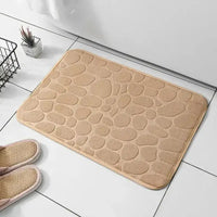 VIKAMA Pebble Embossed Entryway Mat—Absorbent Non - Slip & Minimalist Design for Bathroom Doorstep & Home Decor