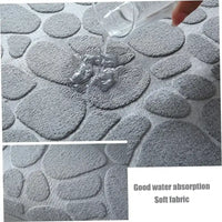 VIKAMA Pebble Embossed Entryway Mat—Absorbent Non - Slip & Minimalist Design for Bathroom Doorstep & Home Decor