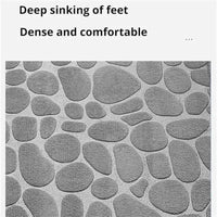 VIKAMA Pebble Embossed Entryway Mat—Absorbent Non - Slip & Minimalist Design for Bathroom Doorstep & Home Decor