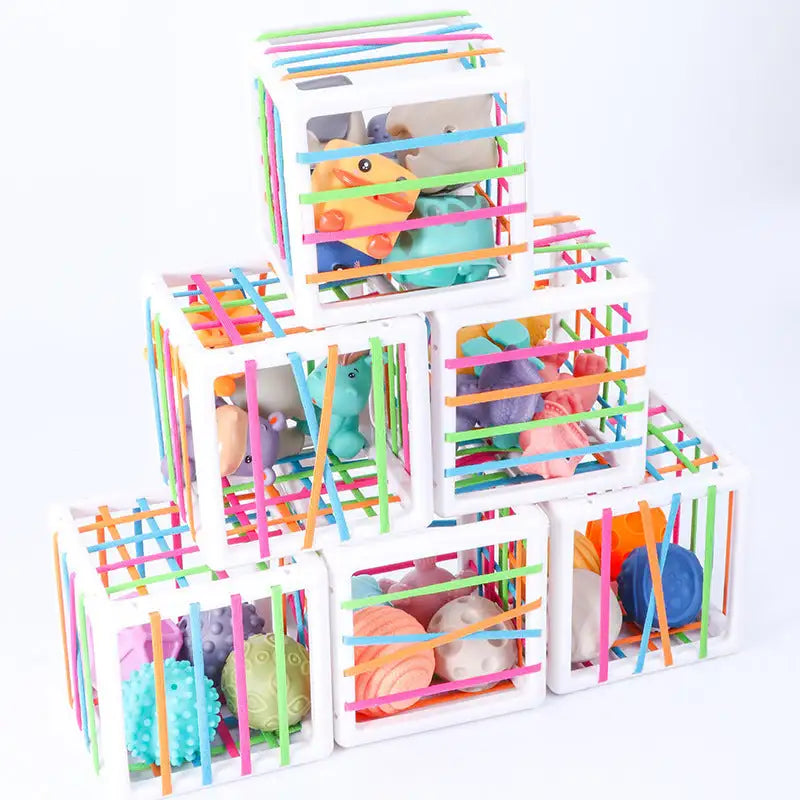 Vinyl Hands Baby Puzzle Cube Its a Sensory Development Toy Thingy