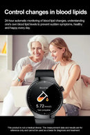 2025New Health Expert Smart Watch Blood Pressure Blood Lipid Uric Acid ECG + PPG Body Temperature Bluetooth Call Health