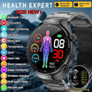 2025New Health Expert Smart Watch Blood Pressure Blood Lipid Uric Acid ECG + PPG Body Temperature Bluetooth Call Health