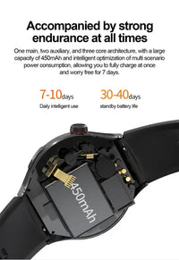 2025New Health Expert Smart Watch Blood Pressure Blood Lipid Uric Acid ECG + PPG Body Temperature Bluetooth Call Health