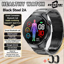 2025New Health Expert Smart Watch Blood Pressure Blood Lipid Uric Acid ECG + PPG Body Temperature Bluetooth Call Health