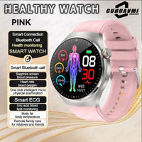 2025New Health Expert Smart Watch Blood Pressure Blood Lipid Uric Acid ECG + PPG Body Temperature Bluetooth Call Health