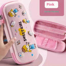 Leather Pencil Case Box - Pink Painter