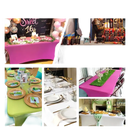 Black spandex table in various settings with Wacky Black Spandex Table and Stretchfit Table Cover Fiesta 2pack 6ft spandex