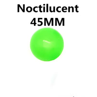 Sticky Squash Stress Ball - Wall Bounce Fun! 🧲 - Green Noctilucent / 45mm