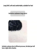 VIKAMA Fresh and Simple Wave Edge Shaped Rug Soft and Comfortable Sofa Mattress Bedside Rug Easy Care Cloakroom