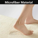 VIKAMA Fresh and Simple Wave Edge Shaped Rug Soft and Comfortable Sofa Mattress Bedside Rug Easy Care Cloakroom