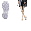 Chunky platform sandals.