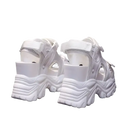 White platform sandals.