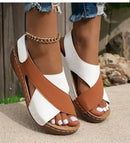 Woman Summer Sandals Shoes Fashion Wedge Shoes Woman Comfortable Women’s Sandals Retro Non-Slip Footwear Women Sandal
