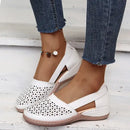 2023 New Women Wedges Sandals Hollow Out Vintage Woman Shoes Slip on Casual Sewing Ladies Sandal Female Summer Zapatos