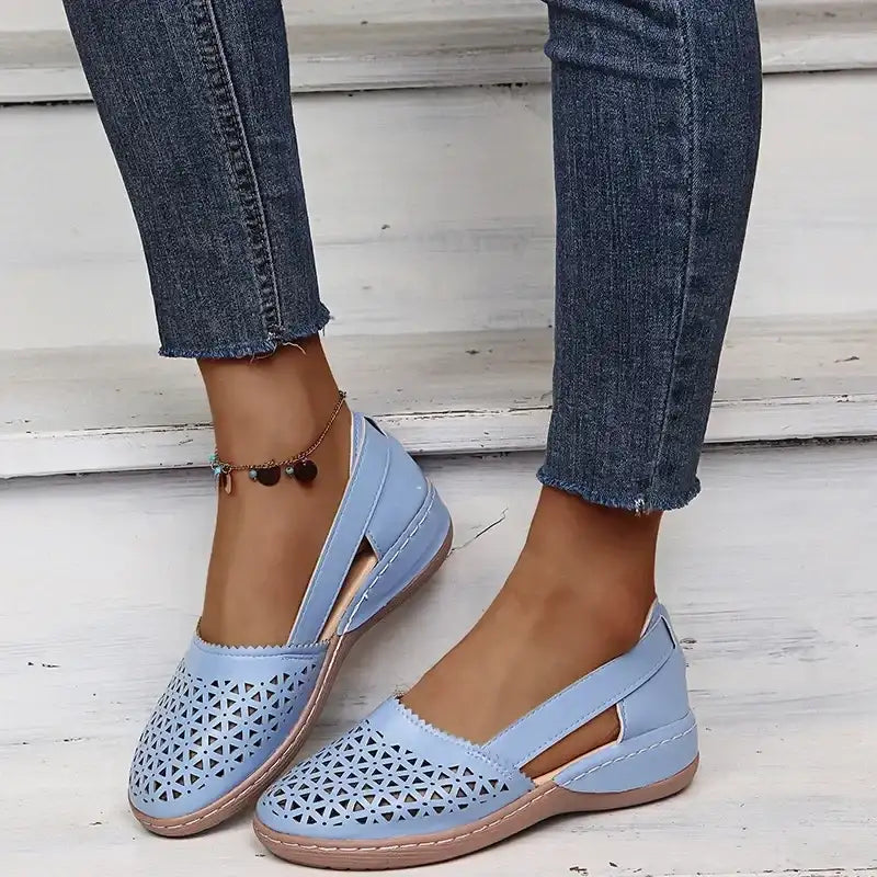 2023 New Women Wedges Sandals Hollow Out Vintage Woman Shoes Slip on Casual Sewing Ladies Sandal Female Summer Zapatos